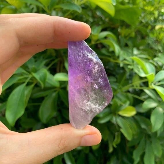 Full profile of Grade AA Ametrine raw ready to ship from Beyond Bohemian