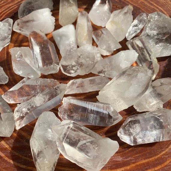 Full profile of Grade AA Clear Quartz point ready to ship from Beyond Bohemian