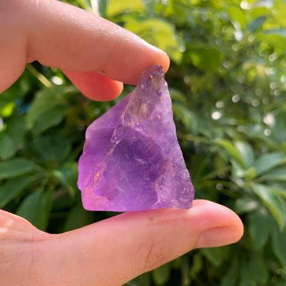 Full profile of Grade AA Ametrine raw ready to ship from Beyond Bohemian