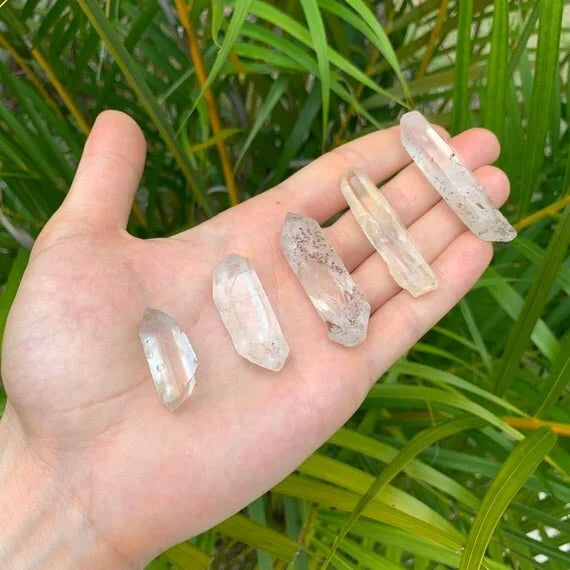 Full profile of Grade A Clear Quartz point ready to ship from Beyond Bohemian