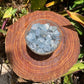 Near view of Grade AA Celestite raw stone, from Madagascar.