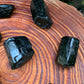 Full profile of Grade AA Black Tourmaline raw ready to ship from Beyond Bohemian