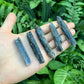 Full profile of Grade AA Blue Kyanite raw ready to ship from Beyond Bohemian