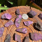 Full profile of Grade A Purpurite raw ready to ship from Beyond Bohemian