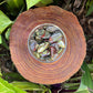 Full profile of Grade AA Dragon Bloodstone tumbled stone ready to ship from Beyond Bohemian