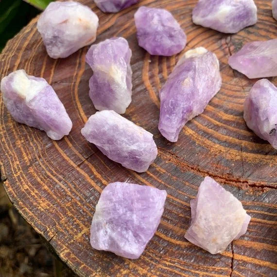 Full profile of Grade A Amethyst raw ready to ship from Beyond Bohemian