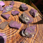 Full profile of Grade A Purpurite raw ready to ship from Beyond Bohemian