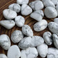 Full profile of Grade AA Howlite tumbled stone ready to ship from Beyond Bohemian
