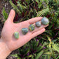 Full profile of Grade AA Serpentine tumbled stone ready to ship from Beyond Bohemian