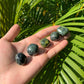 Full profile of Grade A Jade tumbled stone ready to ship from Beyond Bohemian