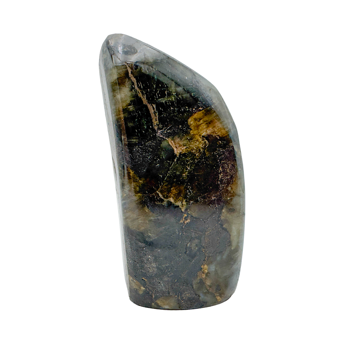 Top view of Labradorite freeform from Madagascar