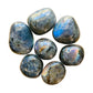 Labradorite Palm Stones for Intuition, Manifestation & Meditation — gray smooth polished, AA grade Madagascar-sourced