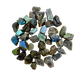 Labradorite rainbow raw stones in natural rough form, 0.50 to 1 inch, ethically sourced from Madagascar