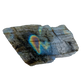 Close detail of AA Grade Rainbow Labradorite raw stone from Madagascar