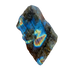Detail view of AA Grade Rainbow Labradorite raw stone from Madagascar