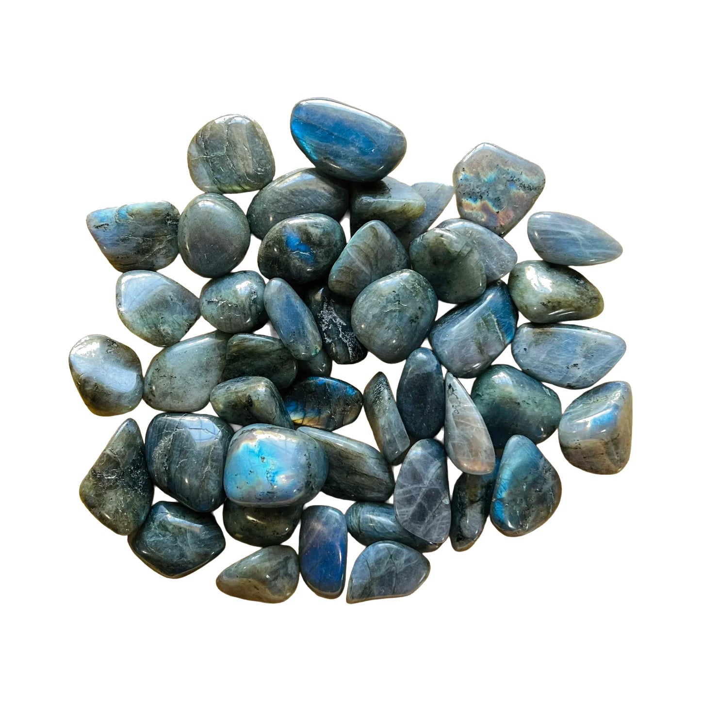 Labradorite Crystals for Intuition, Manifestation & Meditation — beginner-friendly gray polished, AA grade Madagascar-sourced