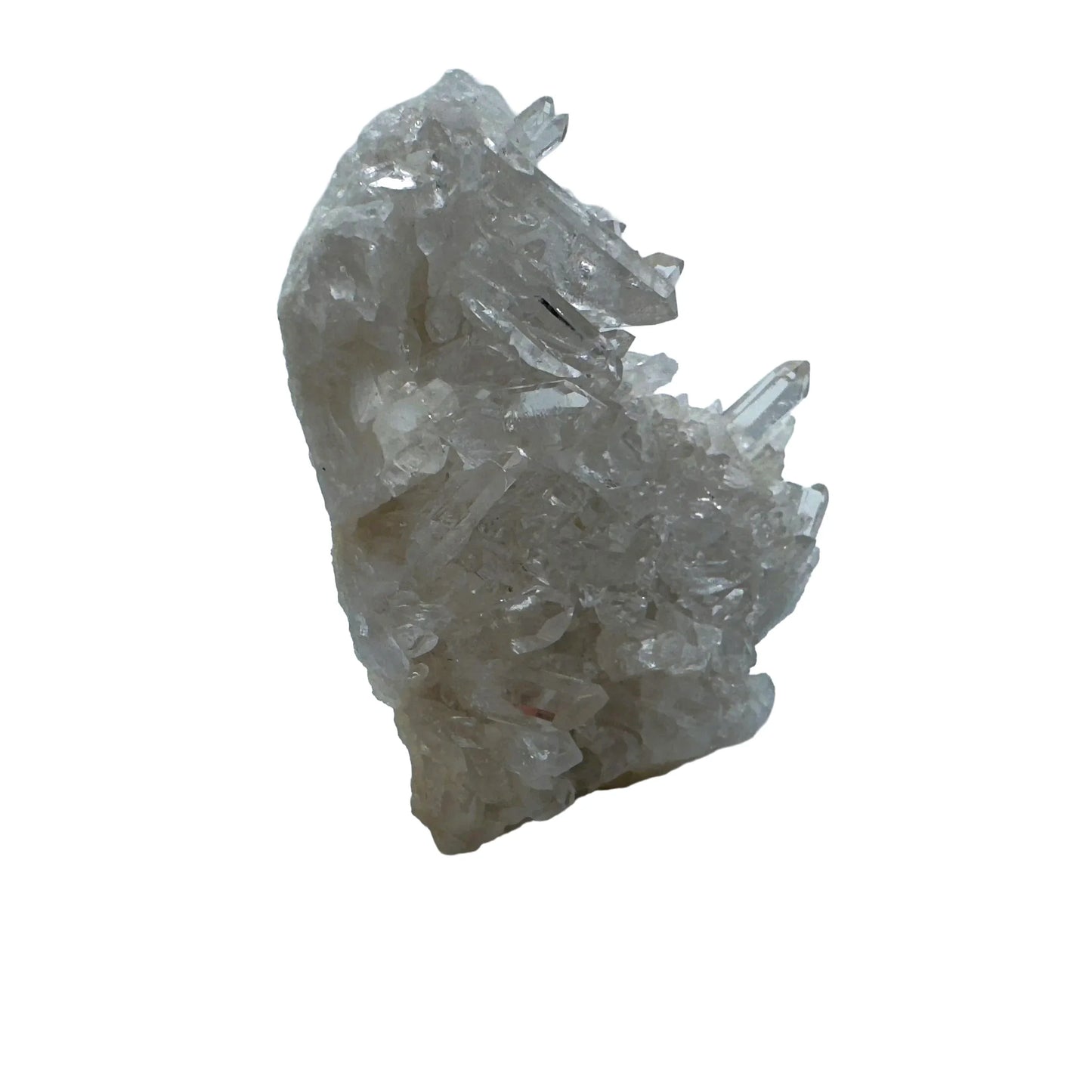 Edge view of Clear Quartz specimen, sourced from Brazil, worked with for Cleansing.