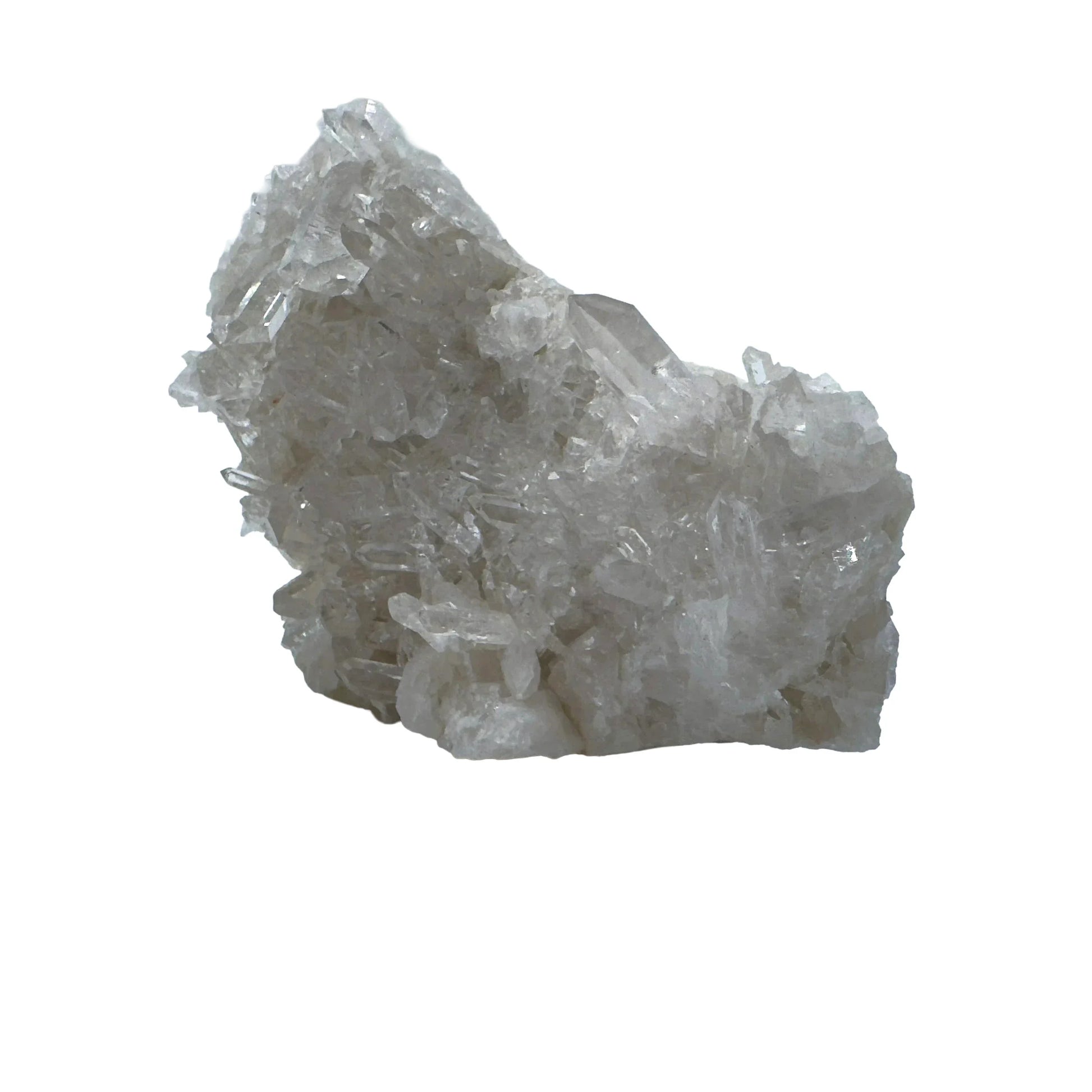 Overhead angle of Grade AAA Clear Quartz specimen, from Rio Grande do Sul, Brazil, drawn on for Cleansing.