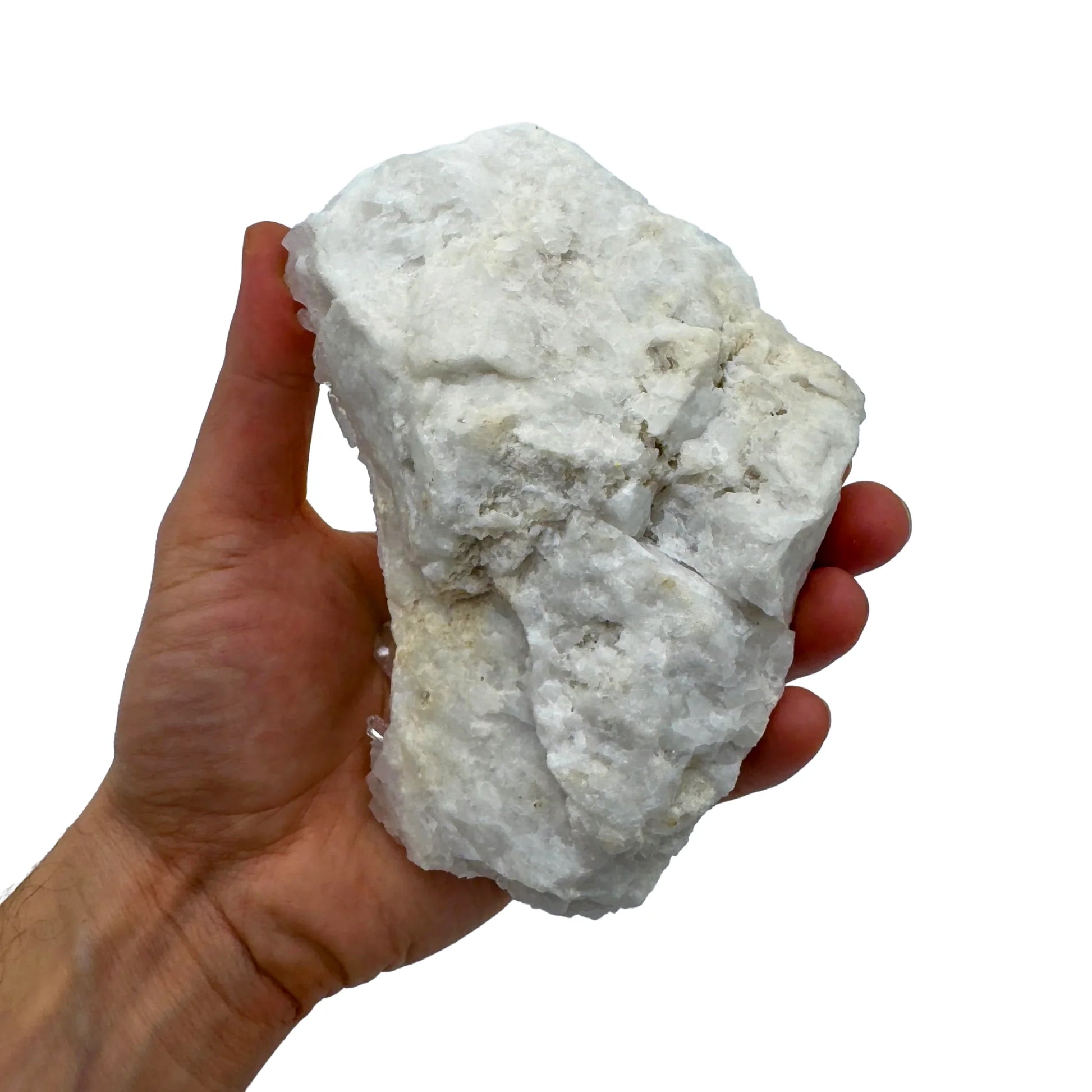 Back view of Grade AAA Clear Quartz specimen showing natural surface