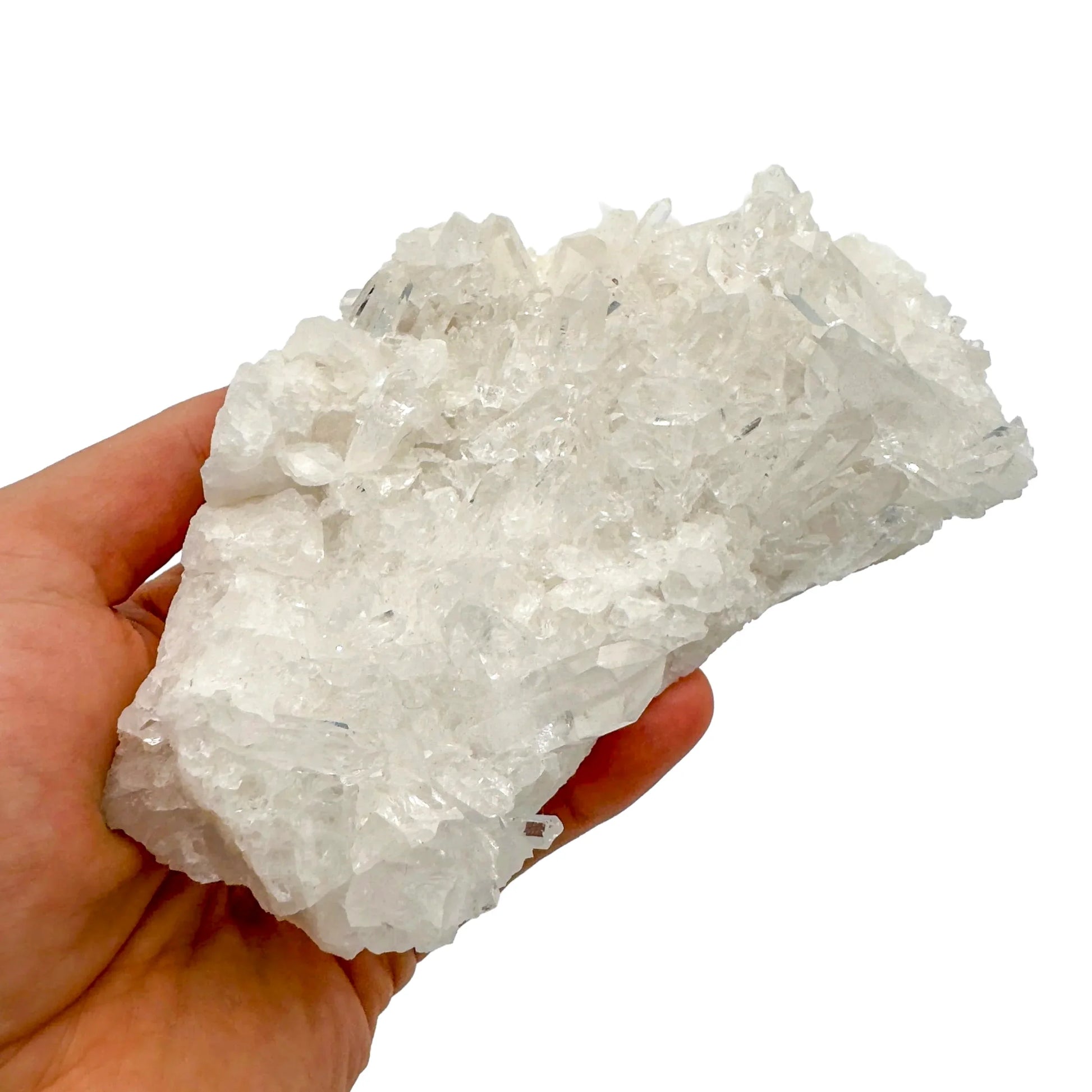 Detail shot of Grade AAA Clear Quartz specimen under natural light