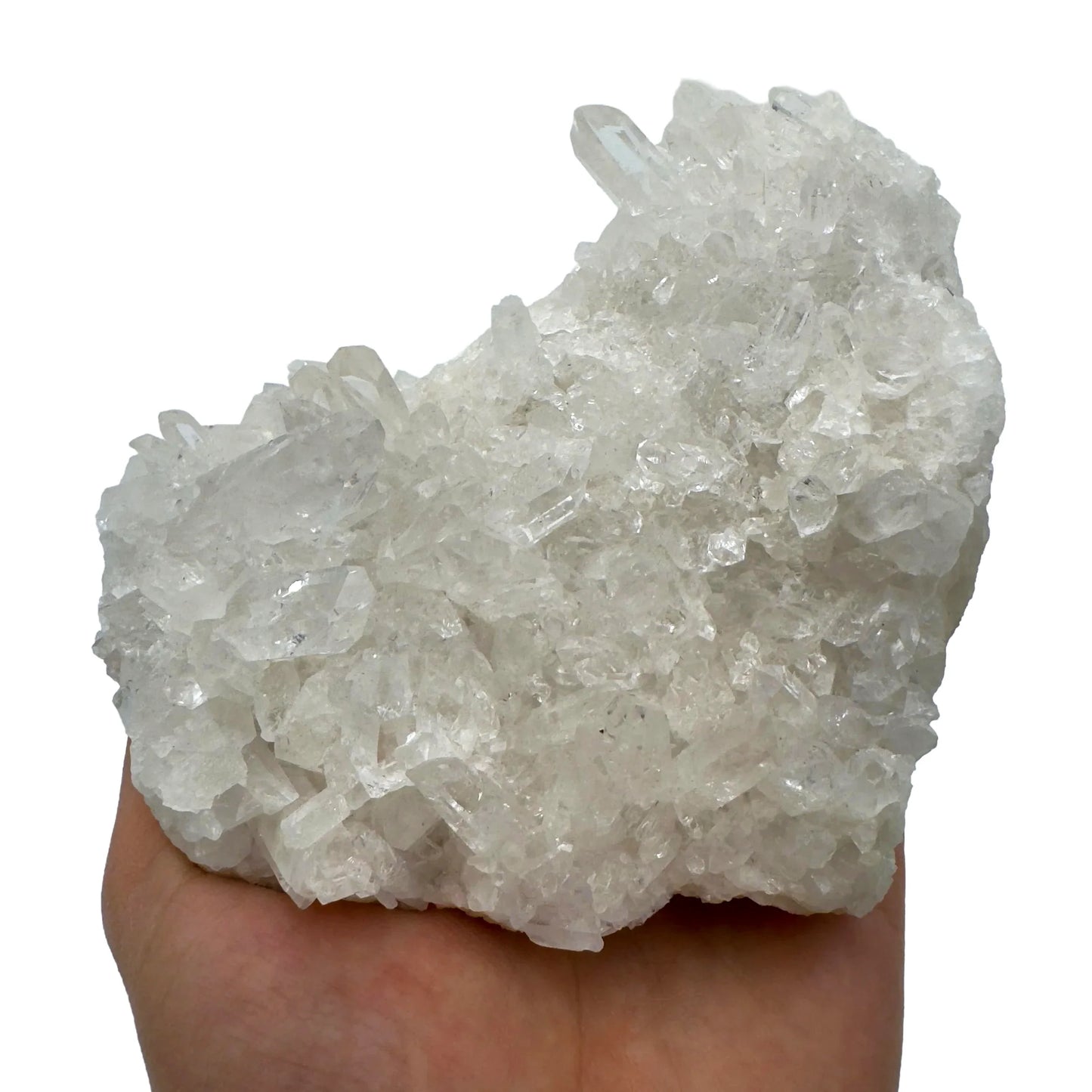 Full profile of Grade AAA Clear Quartz specimen ready to ship from Beyond Bohemian