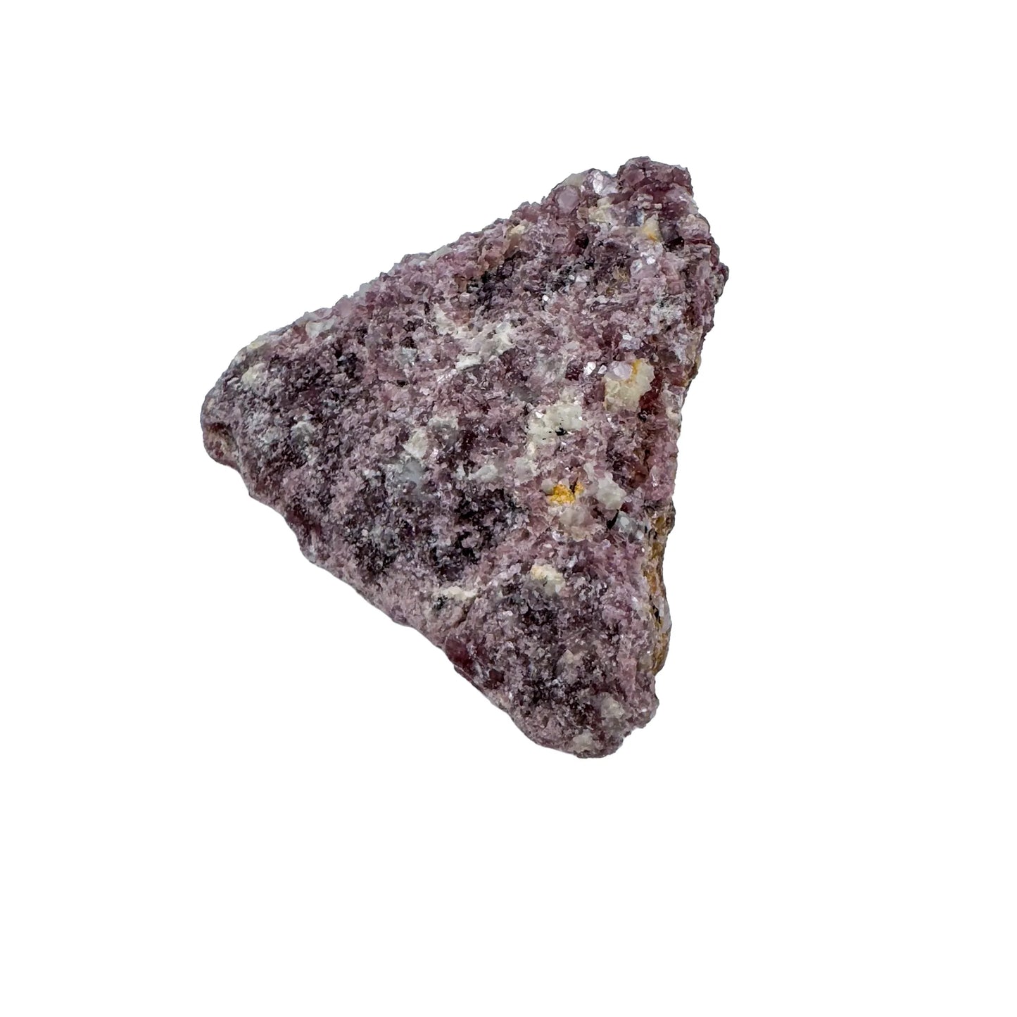 Magnified detail of Lepidolite specimen, showing characteristic color.