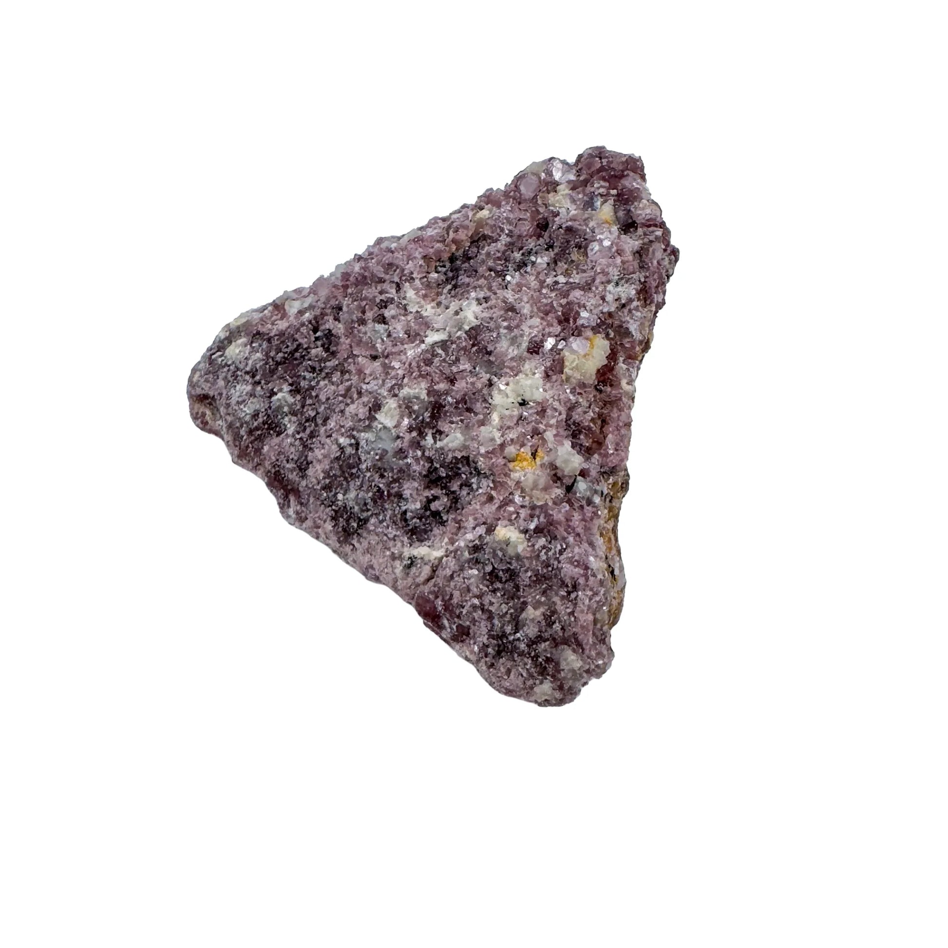 Magnified detail of Lepidolite specimen, showing characteristic color.