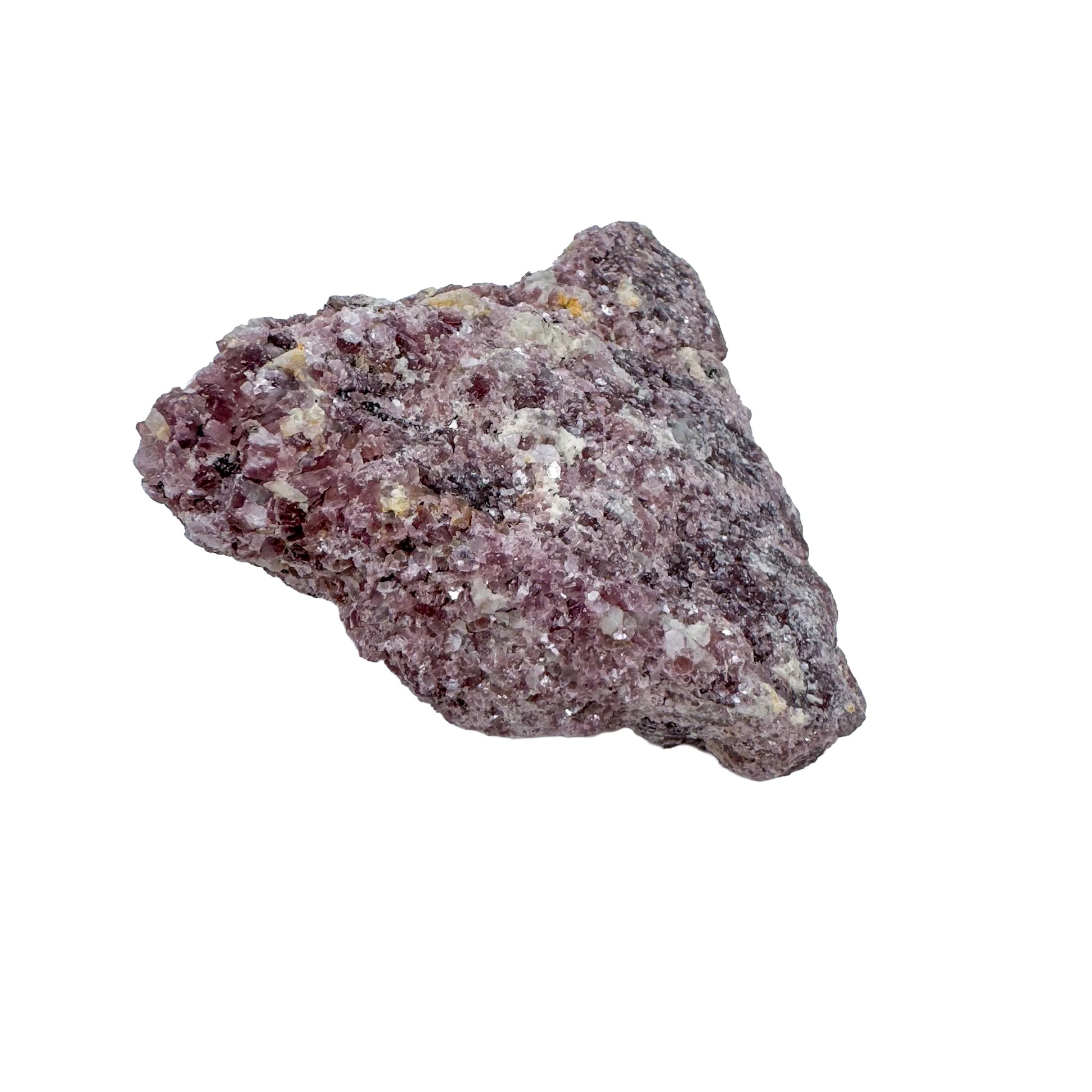 Aerial view of Lepidolite specimen, showing tight grain, associated with Stress Relief and Emotional Healing.