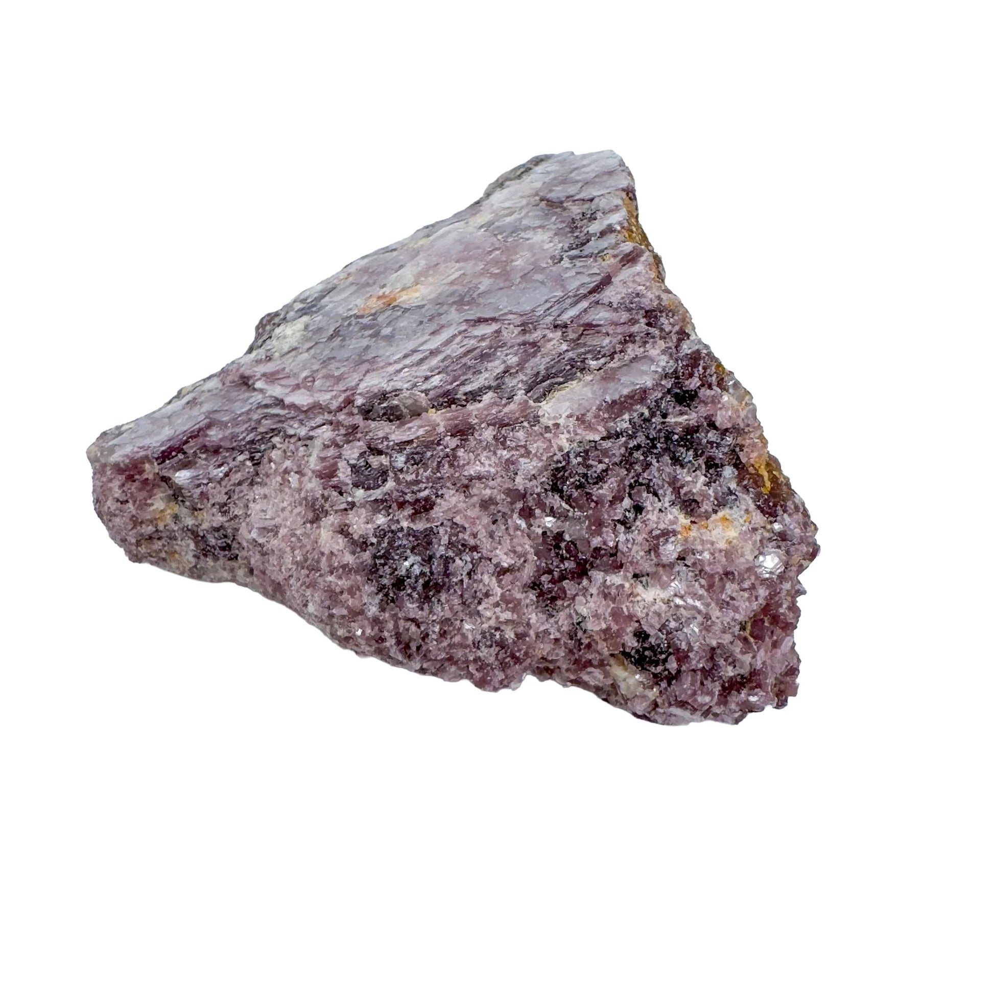 Opposite side of Grade AA Lepidolite specimen, Brazil-sourced, linked to Stress Relief.