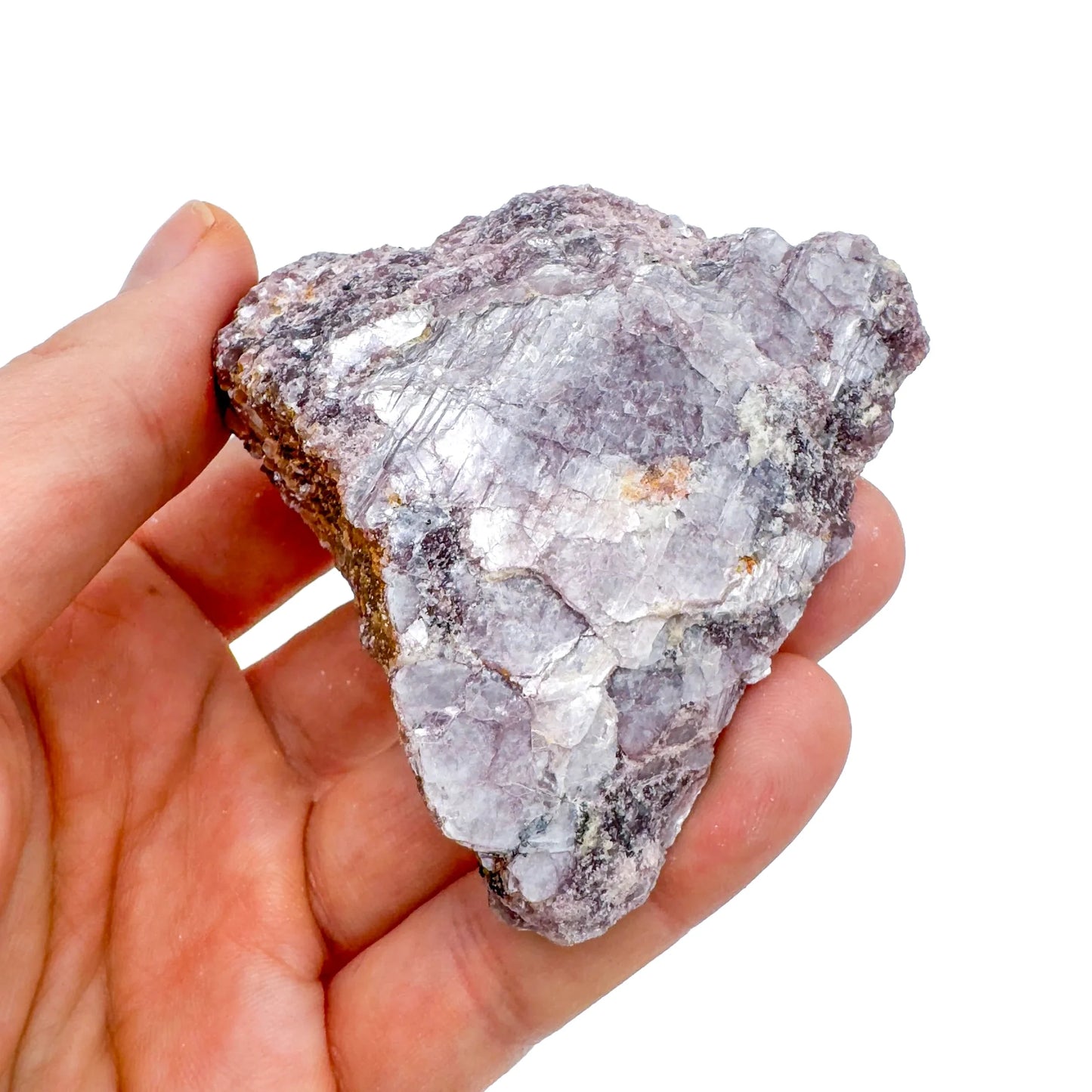Full profile of Grade AA Lepidolite cluster ready to ship from Beyond Bohemian