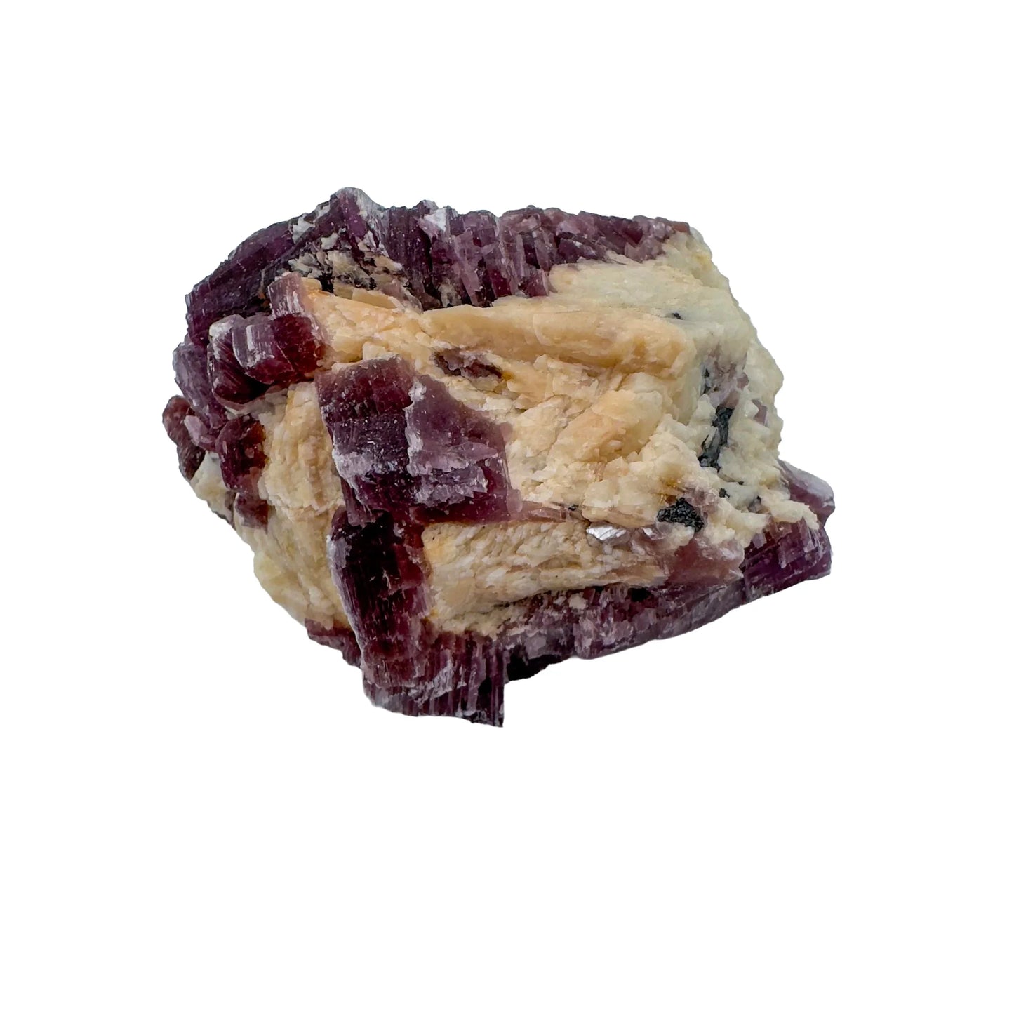 Close detail of purple Lepidolite specimen, from Minas Gerais, Brazil, showing natural texture.