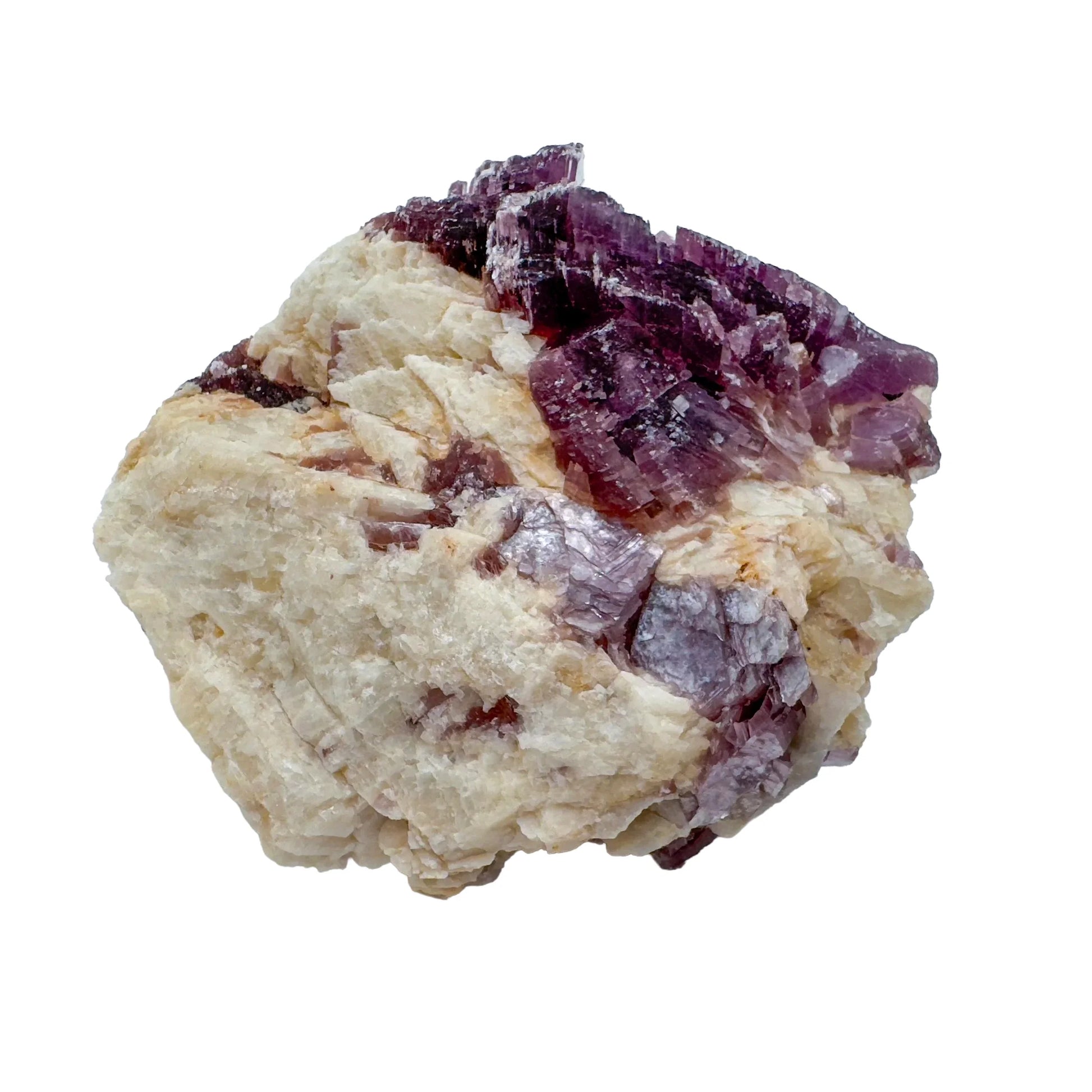Daylight view of a Lepidolite specimen, from Brazil.