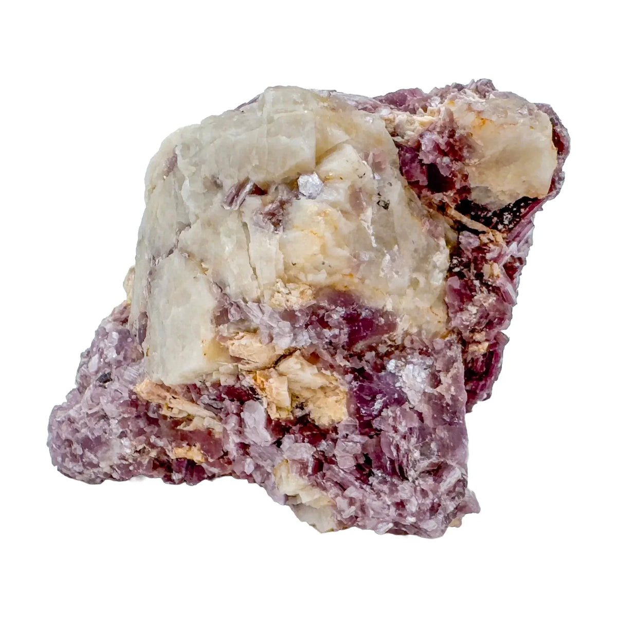 Rear view of Lepidolite specimen.