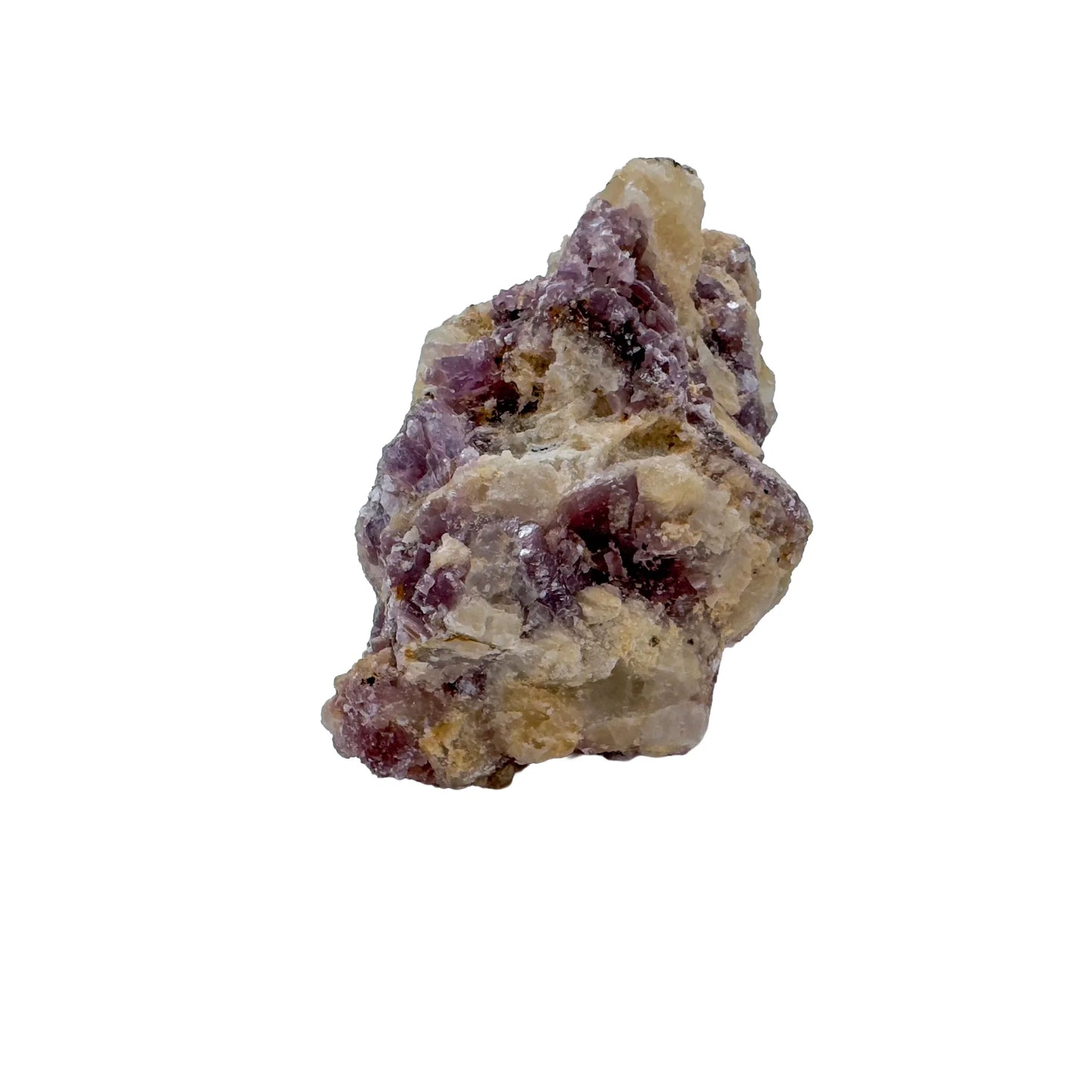 Lateral view of Lepidolite specimen, turned to for Stress Relief, sourced from Minas Gerais, Brazil.