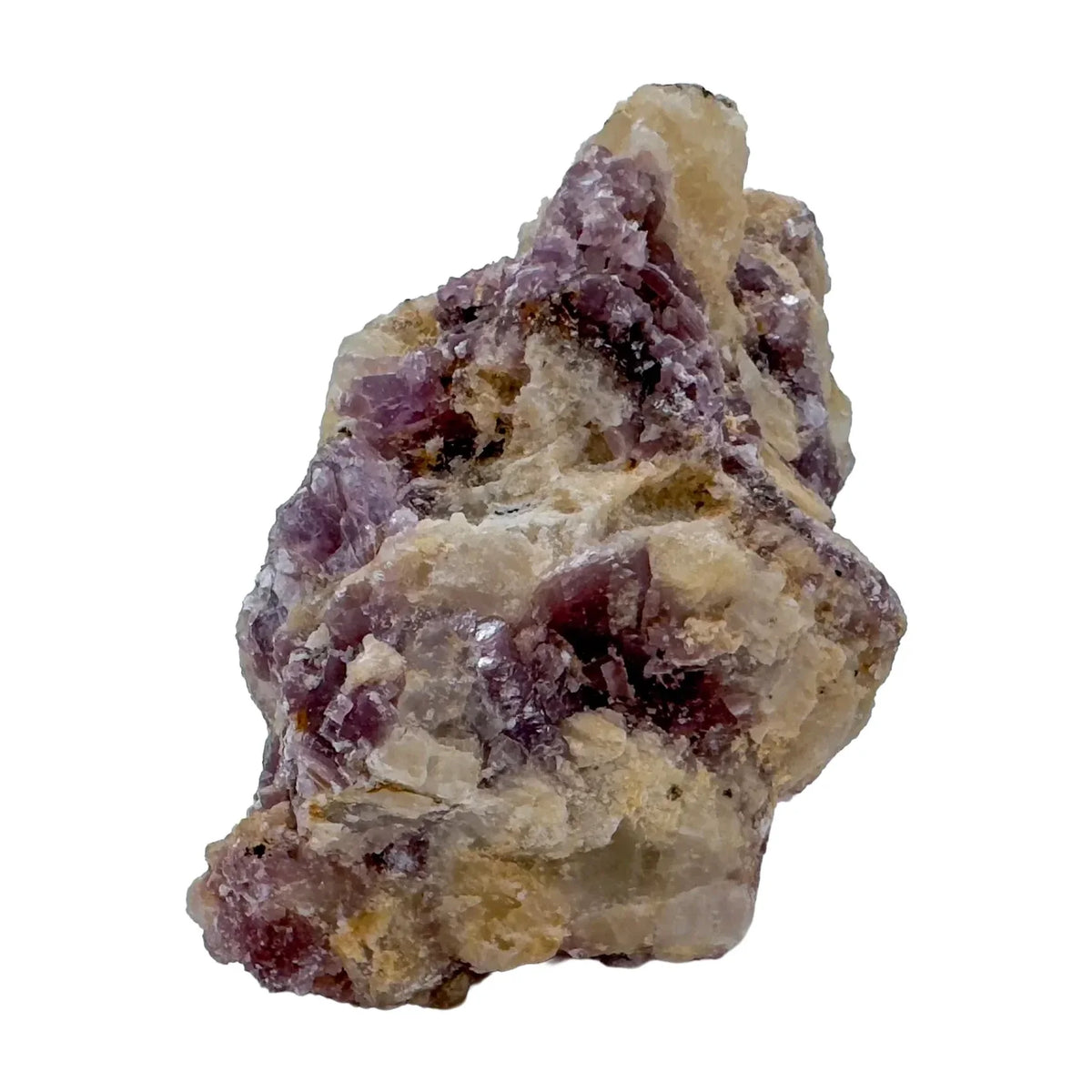 Lateral view of Lepidolite specimen, sourced from Minas Gerais, Brazil.
