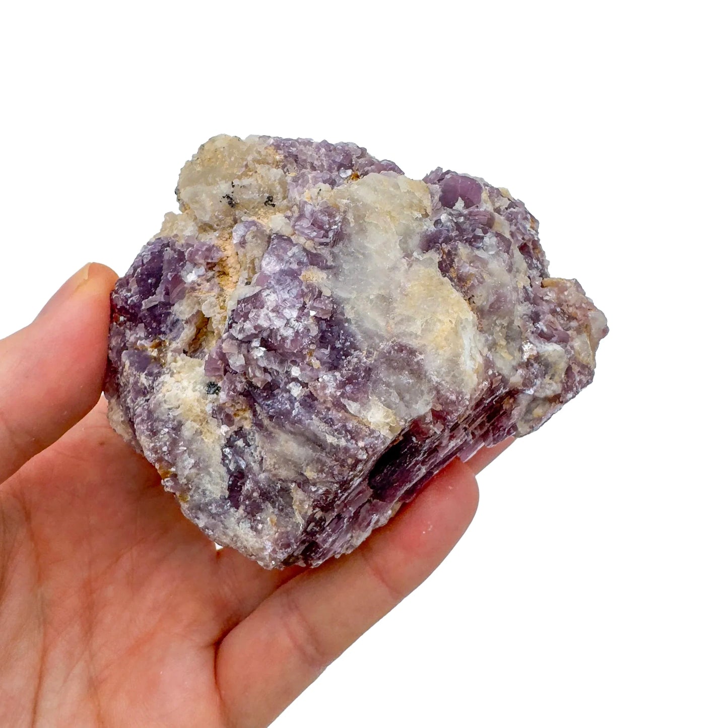 Full profile of Grade AA Lepidolite cluster ready to ship from Beyond Bohemian