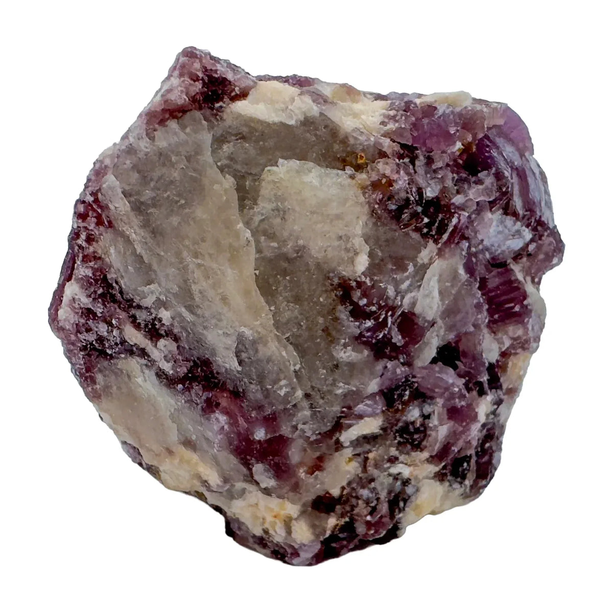 Tight crop of Grade AA Lepidolite specimen, from Minas Gerais, Brazil.