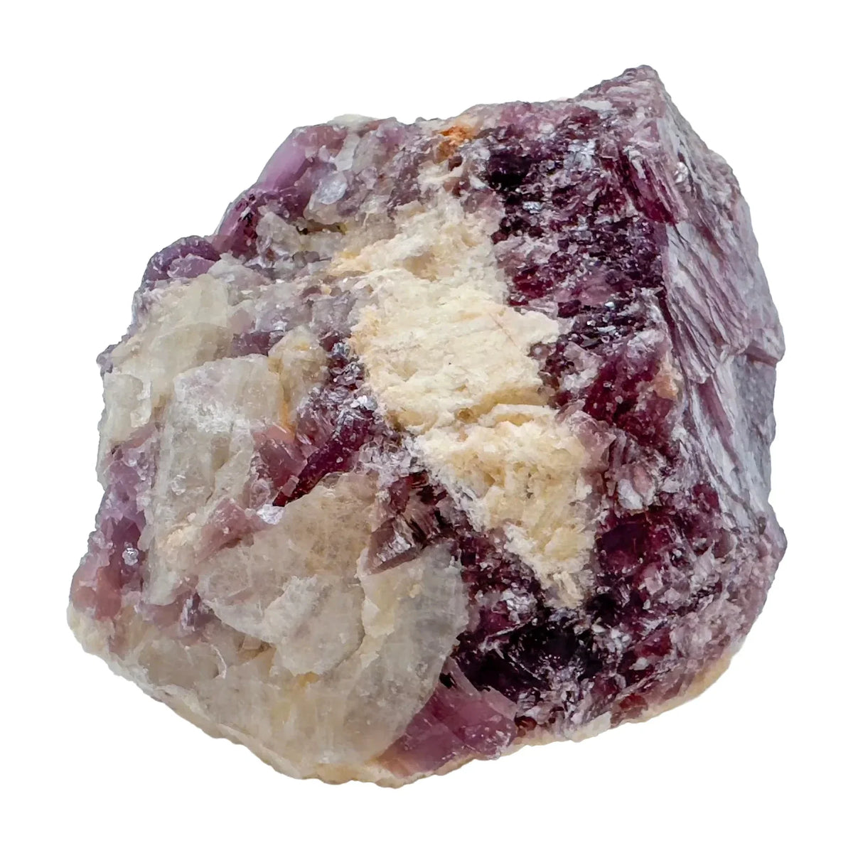 Aerial view of Lepidolite specimen, showing open form.