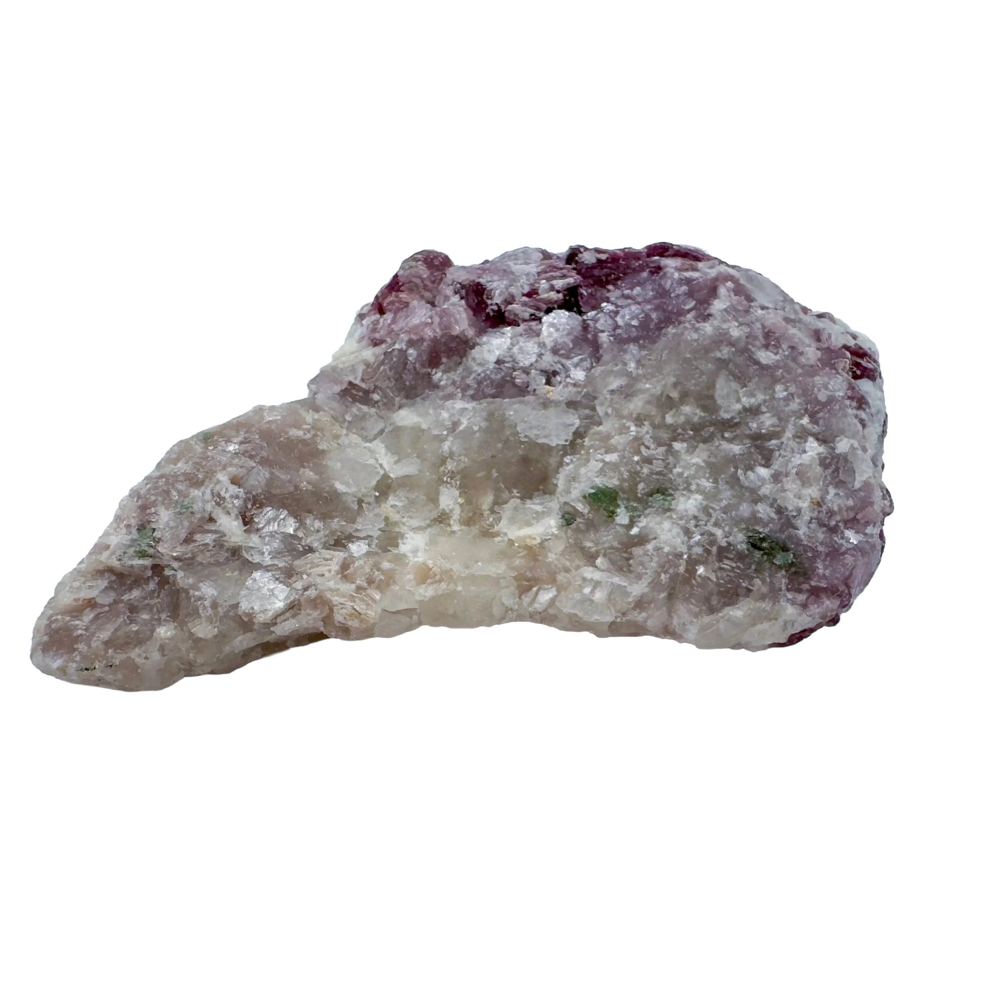 Plan view of Lepidolite specimen, kept close for Stress Relief, showing natural banding.