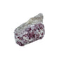 Underside view of Grade AA Lepidolite specimen, sourced from Minas Gerais, Brazil, showing characteristic finish.