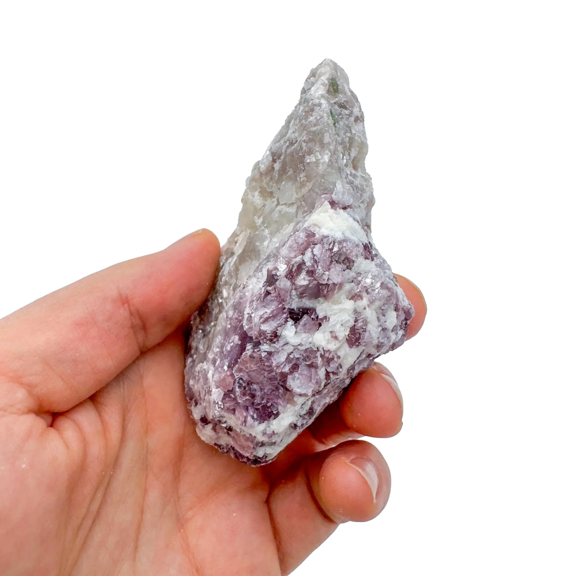 Full profile of Grade AA Lepidolite cluster ready to ship from Beyond Bohemian