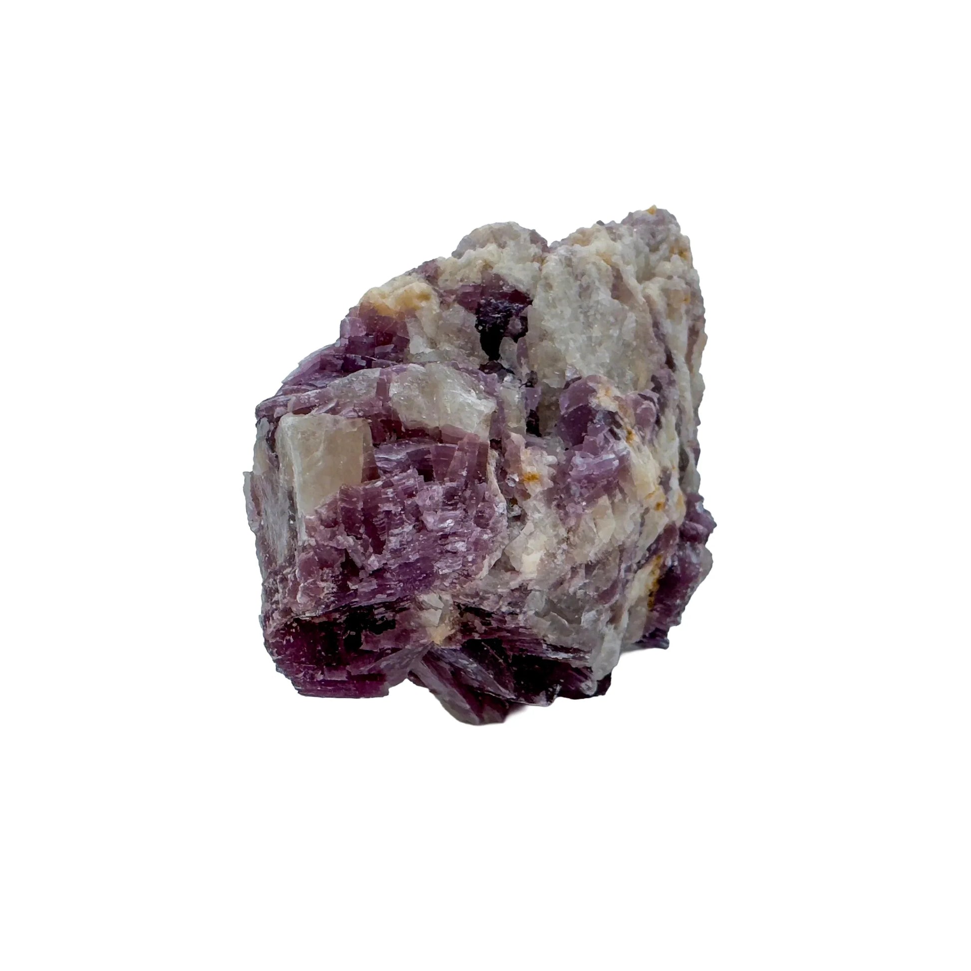 Close detail of Grade AA Lepidolite specimen, showing characteristic patterning, sourced from Minas Gerais, Brazil.