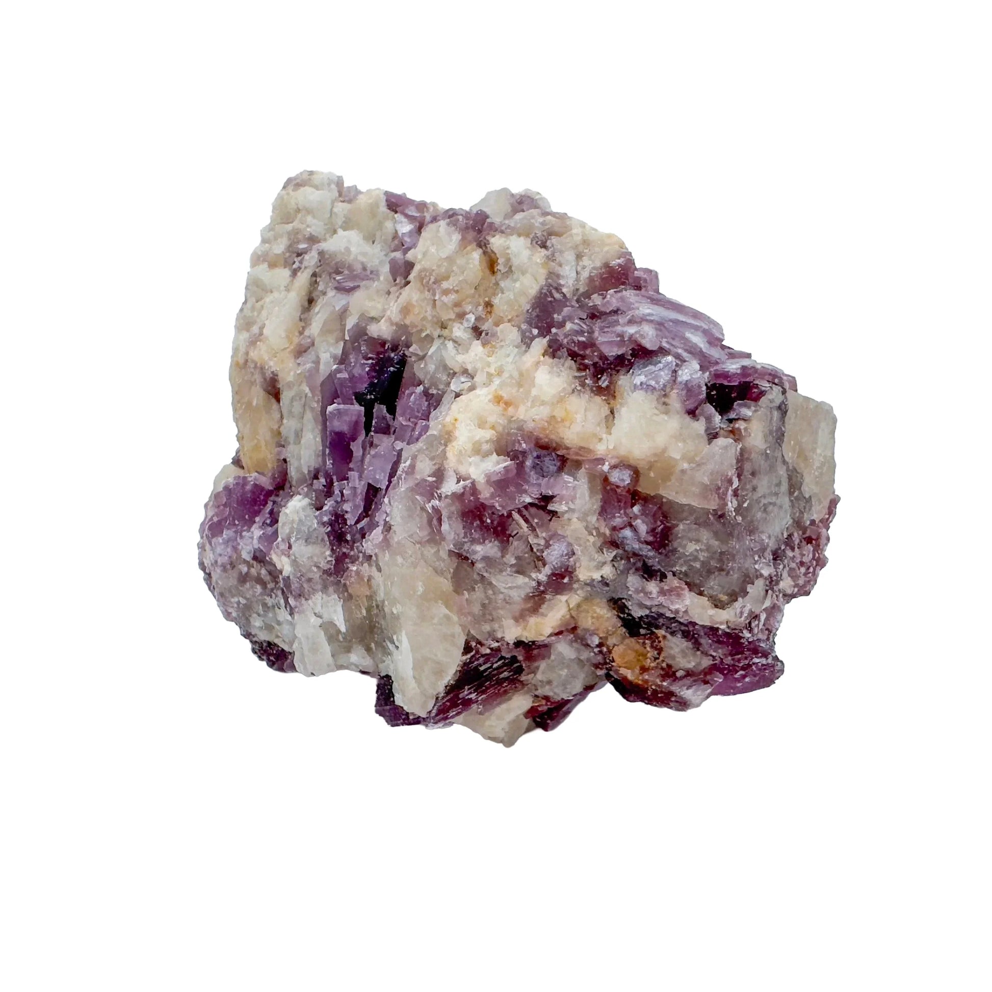 Profile shot of Lepidolite specimen, to support Stress Relief, sourced from Brazil.