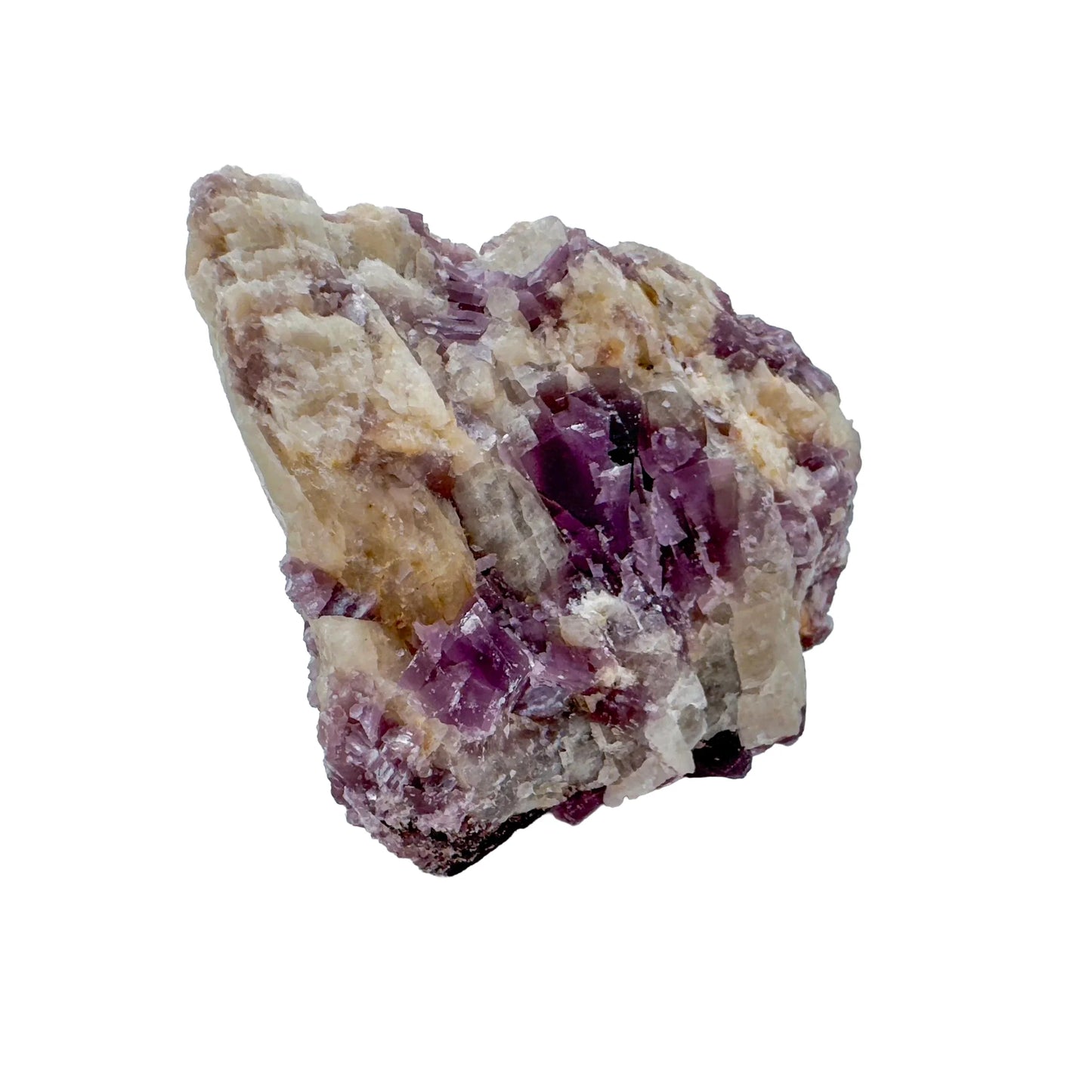Looking down on Lepidolite specimen, traditionally used for Stress Relief.