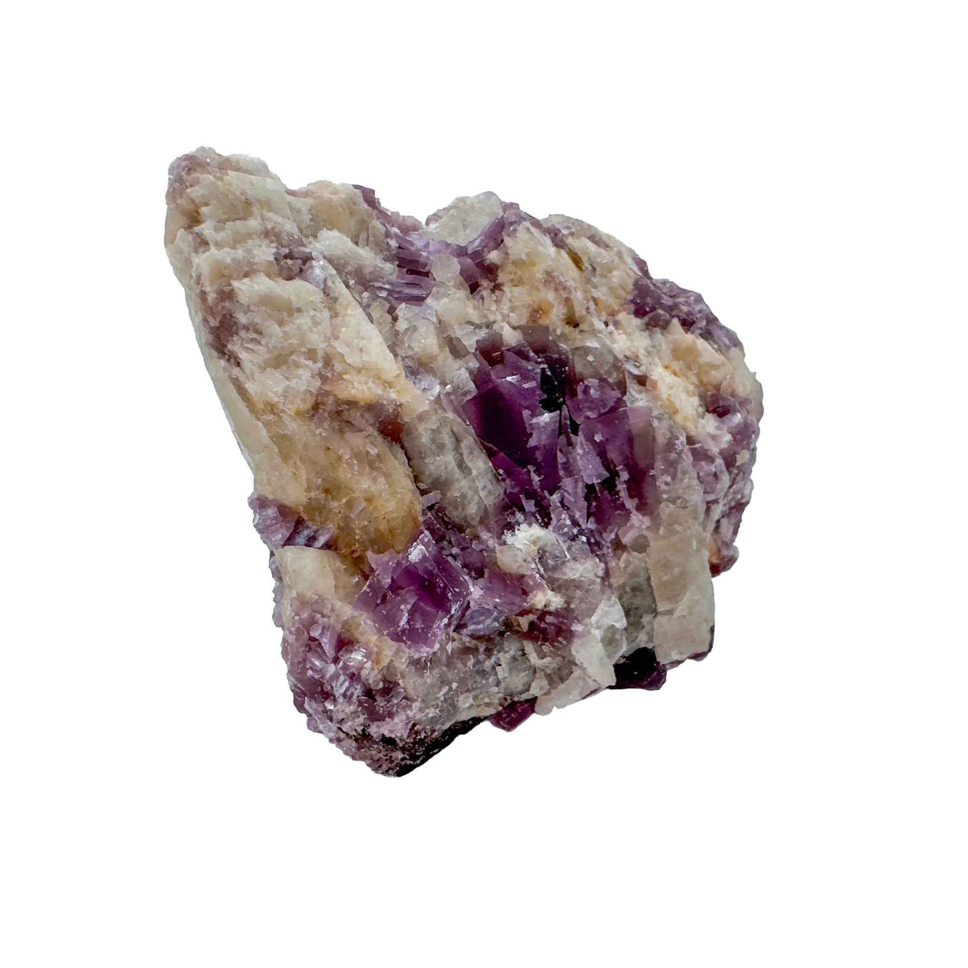Looking down on Lepidolite specimen, traditionally used for Stress Relief.