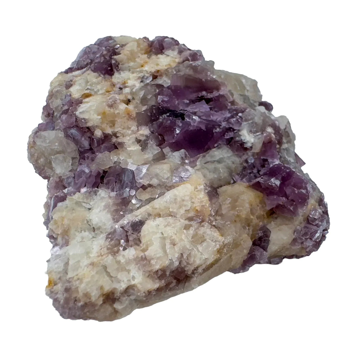 Bottom side of Lepidolite specimen, sourced from Minas Gerais, Brazil, showing characteristic color.