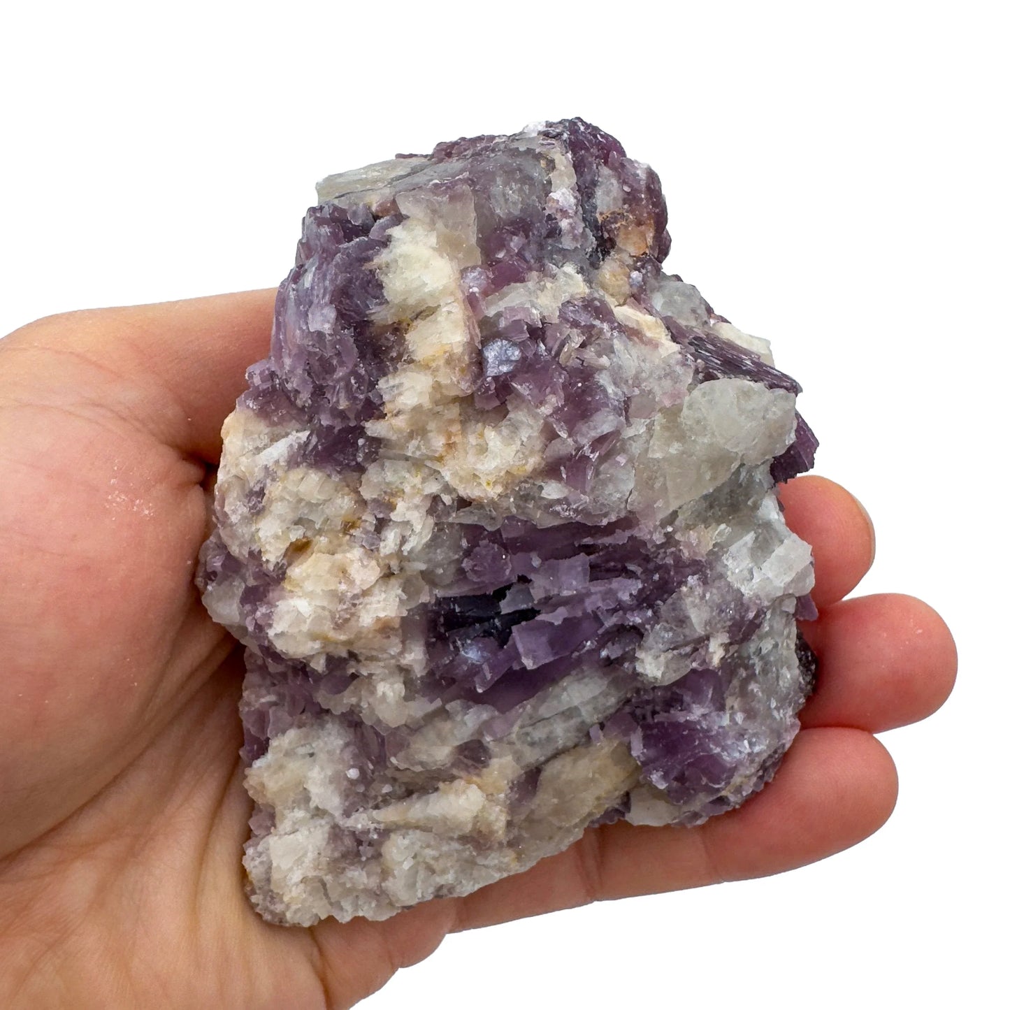 Full profile of Grade AA Lepidolite cluster ready to ship from Beyond Bohemian