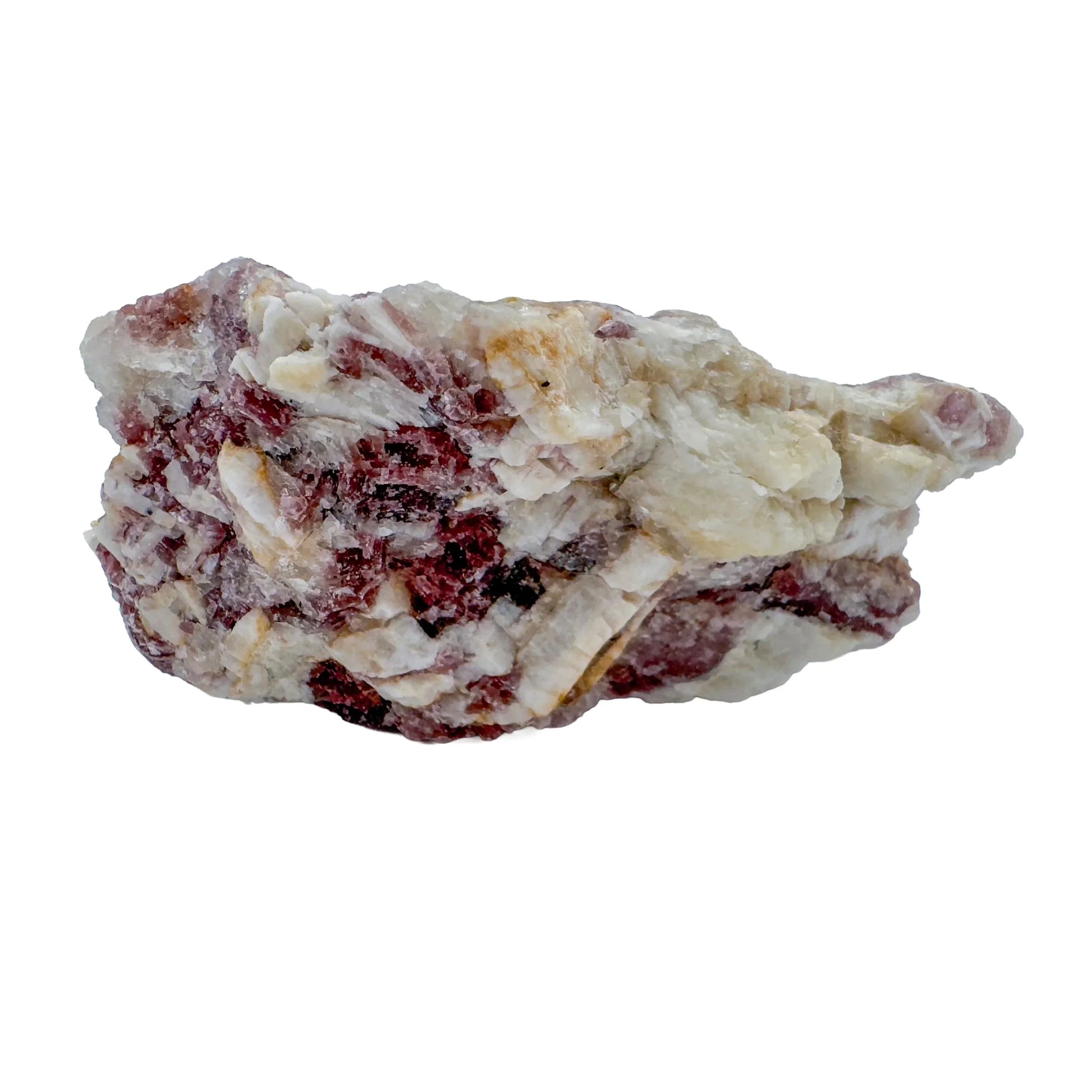 Held in hand, a Lepidolite specimen, sourced from Brazil.
