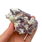 Back view of Grade AA Lepidolite cluster showing natural surface