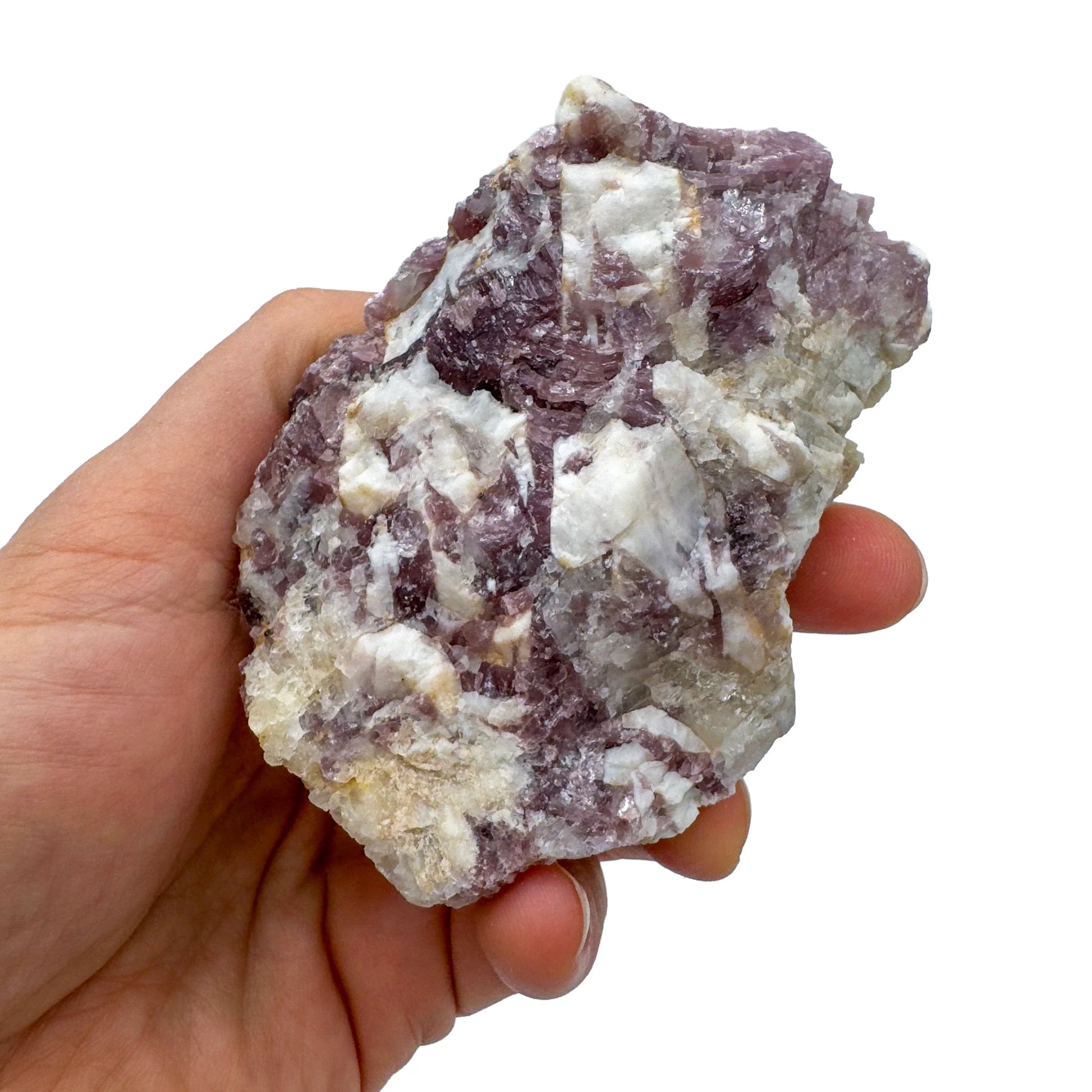 Full profile of Grade AA Lepidolite cluster ready to ship from Beyond Bohemian